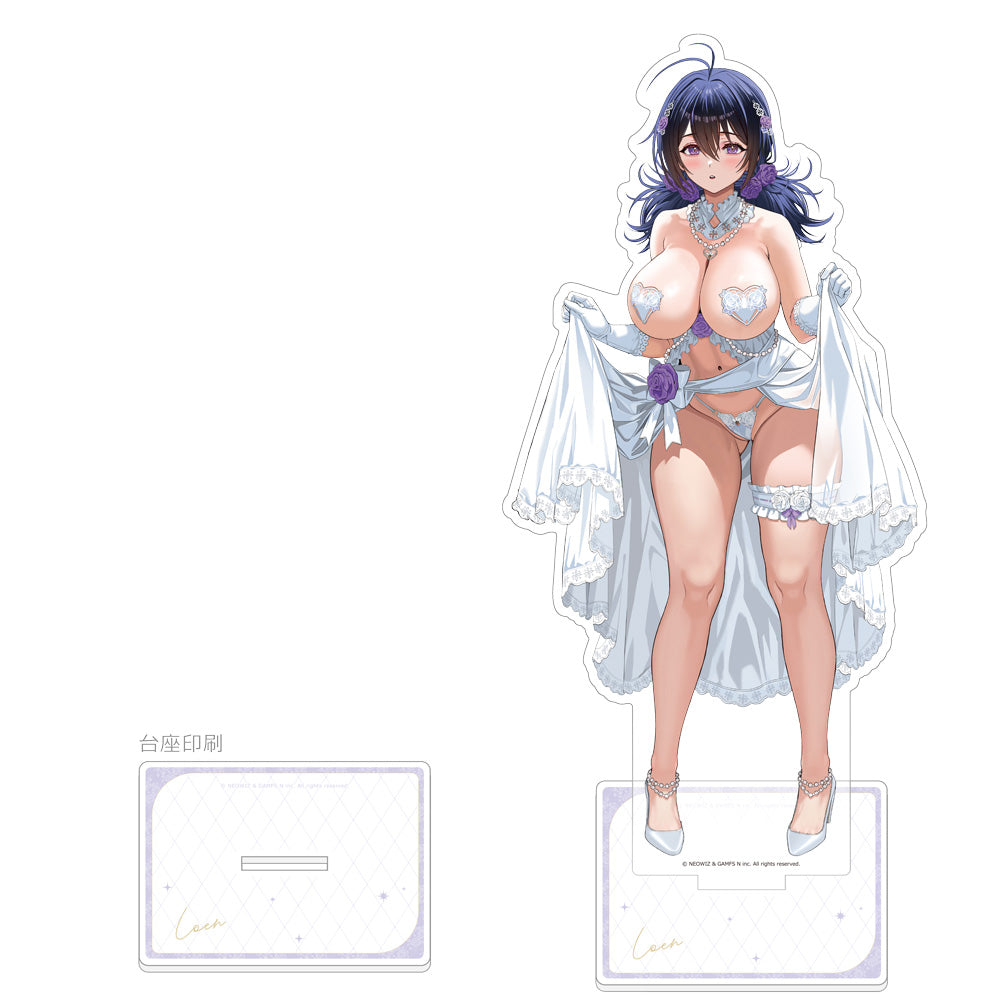 ブラウンダスト2 描き下ろし特大アクリルスタンド ロエン/ウエディング水着 新品 未開封品 正規品 【カーテン魂】