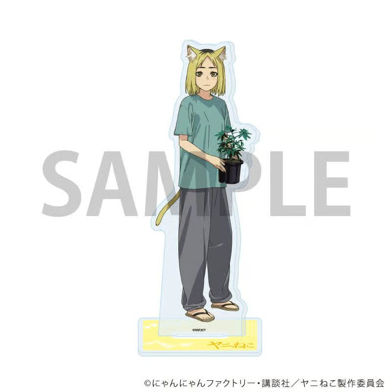 ヤニねこ 02/ヤクねこ アクリルスタンド (公式イラスト) 新品 未開封品 正規品 【A3】