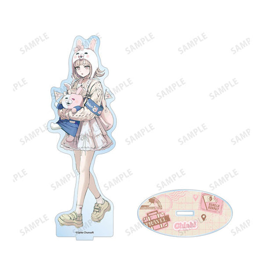ダンガンロンパシリーズ 緜さんイラスト 七海千秋 私服で旅行ver. BIGアクリルスタンド ダンロン 新品 未開封品 正規品 【アルマビアンカ】